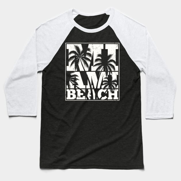 Miami beach  -US resorts designs Baseball T-Shirt by Frispa